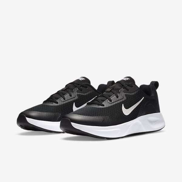 Trampki Męskie Nike Wearallday Czarne Białe | NK543MXA