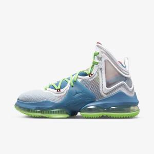 Buty Do Koszykówki Damskie Nike LeBron 19 Pomarańczowe Złote Czerwone Głęboka Niebieskie | NK897YRH