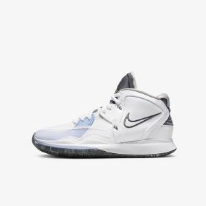 Buty Do Koszykówki Dziecięce Nike Kyrie Infinity Older Białe Głęboka Niebieskie Szare | NK965PWG