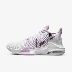 Buty Do Koszykówki Męskie Nike Air Max Impact 3 Białe Czarne | NK013SYP