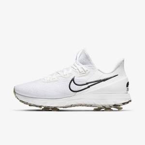 Buty Golfowe Damskie Nike Air Zoom Infinity Tour Białe Platyna Czarne | NK527ZRG