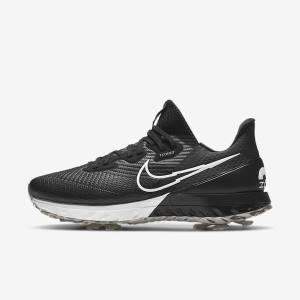 Buty Golfowe Męskie Nike Air Zoom Infinity Tour Czarne Białe | NK394NKB