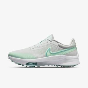 Buty Golfowe Męskie Nike Air Zoom Infinity Tour NEXT% Białe Mięta Platyna Turkusowe | NK607HIC