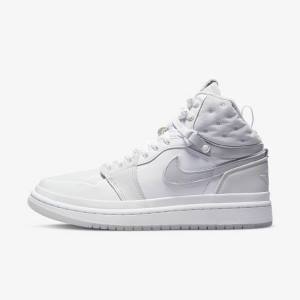 Buty Jordan Damskie Nike Air Jordan 1 Acclimate Białe Szare | NK574RMJ