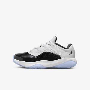 Buty Jordan Dziecięce Nike Air Jordan 11 CMFT Low Older Białe Czarne | NK780EAG