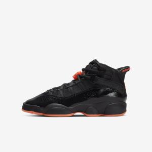 Buty Jordan Dziecięce Nike Jordan 6 Rings Older Czarne | NK327OWA