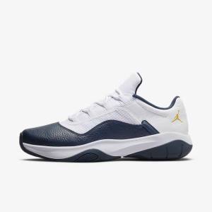 Buty Jordan Męskie Nike Air Jordan 11 CMFT Low Białe Granatowe | NK436UCW