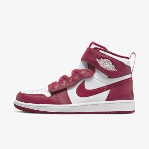 Buty Jordan Męskie Nike Air Jordan 1 Hi FlyEase Czerwone Białe | NK870YHQ