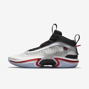 Buty Jordan Męskie Nike Air Jordan XXXVI Psychic Energy Białe Czarne Czerwone | NK642ZVC