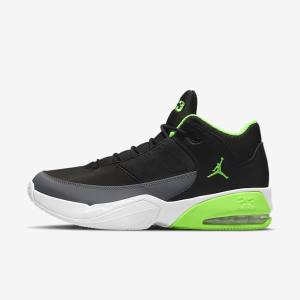 Buty Jordan Męskie Nike Jordan Max Aura 3 Czarne Szare Białe Zielone | NK098NJZ