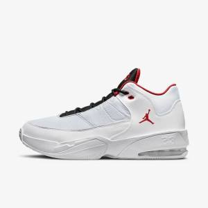 Buty Jordan Męskie Nike Jordan Max Aura 3 Białe Platyna Czarne Czerwone | NK295YHU