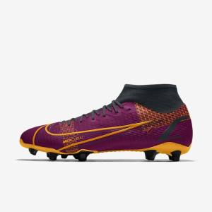 Buty Piłkarskie Damskie Nike Mercurial Superfly 8 Academy By You Custom Kolorowe | NK431JSX