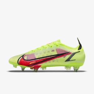 Buty Piłkarskie Damskie Nike Mercurial Vapor 14 Elite SG-Pro AC Soft-Ground Czarne Głęboka Czerwone | NK937WEZ