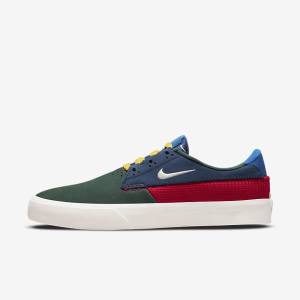 Buty Skate Damskie Nike SB Shane Zielone Czerwone Granatowe | NK068SYP