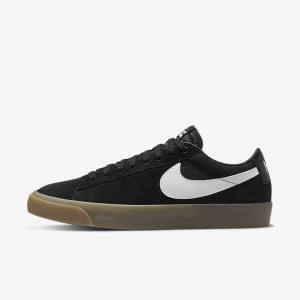 Buty Skate Męskie Nike SB Zoom Blazer Low Pro GT Czarne Białe | NK274YUK