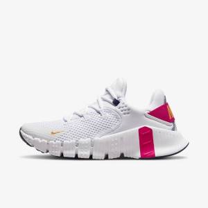 Buty Treningowe Damskie Nike Free Metcon 4 Czarne Białe Niebieskie Żółte | NK873RQN