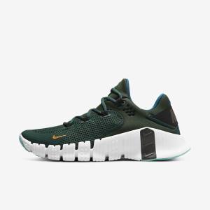 Buty Treningowe Damskie Nike Free Metcon 4 Zielone Czarne Białe | NK962VWS