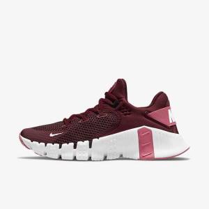 Buty Treningowe Damskie Nike Free Metcon 4 Różowe Białe Żółte | NK968BWG