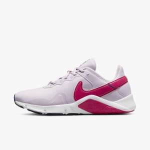 Buty Treningowe Damskie Nike Legend Essential 2 Białe Niebieskie Różowe | NK239OPE