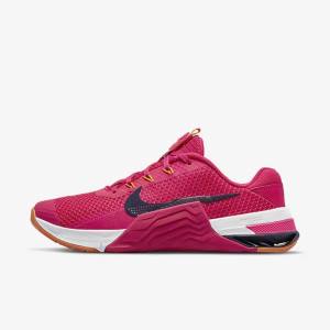 Buty Treningowe Damskie Nike Metcon 7 Różowe Żółte Niebieskie | NK134JPQ