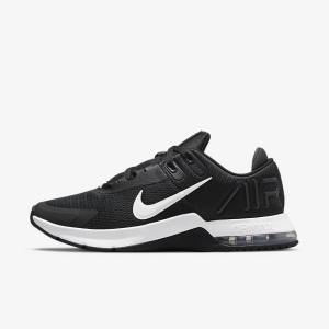 Buty Treningowe Męskie Nike Air Max Alpha Trainer 4 Czarne Ciemny Szare Białe | NK301GNH