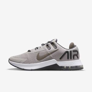 Buty Treningowe Męskie Nike Air Max Alpha Trainer 4 Szare Oliwkowe Szare | NK614VZJ