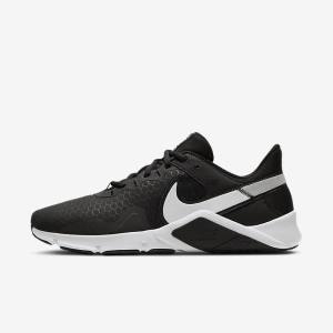 Buty Treningowe Męskie Nike Legend Essential 2 Czarne Metal Srebrne Białe | NK782SKM