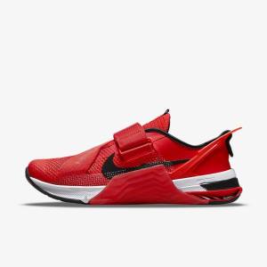 Buty Treningowe Męskie Nike Metcon 7 FlyEase Czerwone Białe Czarne | NK317BZO