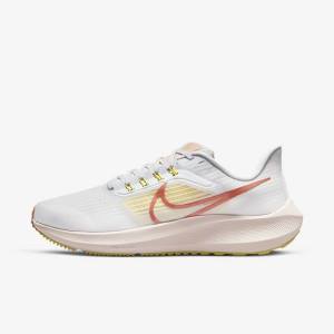 Buty do Biegania Damskie Nike Air Zoom Pegasus 39 Szosowe Białe Głęboka | NK306YCT