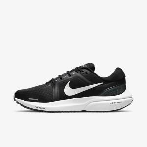 Buty do Biegania Damskie Nike Air Zoom Vomero 16 Szosowe Czarne Ciemny Szare Białe | NK034ZKB