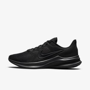 Buty do Biegania Damskie Nike Downshifter 11 Szosowe Czarne Szare Ciemny Szare | NK374LGO