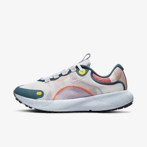 Buty do Biegania Damskie Nike React Escape Run Szosowe Białe Niebieskie Czarne Różowe | NK037NJC