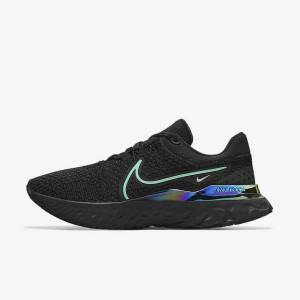 Buty do Biegania Damskie Nike React Infinity Run 3 By You Custom Szosowe Czarne | NK682JAU