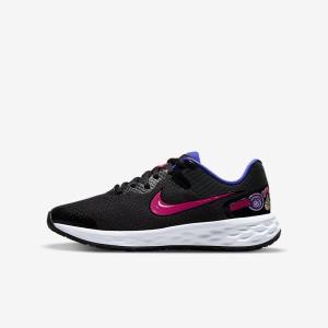 Buty do Biegania Dziecięce Nike Revolution 6 SE Older Szosowe Czarne | NK301MRI