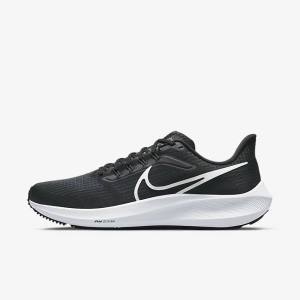 Buty do Biegania Męskie Nike Air Zoom Pegasus 39 Szosowe Czarne Ciemny Szare Białe | NK791KBN