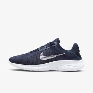 Buty do Biegania Męskie Nike Flex Experience Run 11 Next Nature Szosowe Granatowe Ciemny Obsidian Białe | NK903KSH