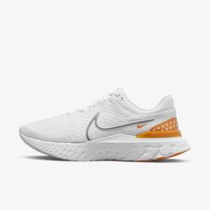 Buty do Biegania Męskie Nike React Infinity Run Flyknit 3 Szosowe Białe Szare | NK564ZNT