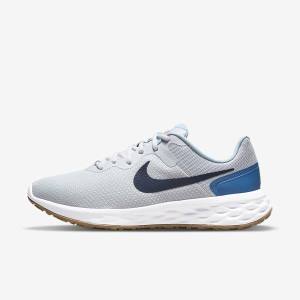 Buty do Biegania Męskie Nike Revolution 6 Next Nature Szosowe Platyna Ciemny Niebieskie Niebieskie | NK248RDH