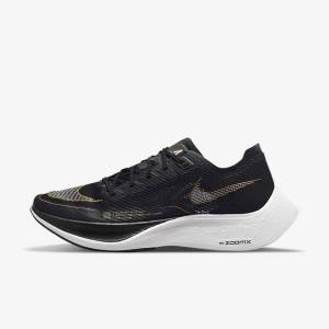 Buty do Biegania Męskie Nike ZoomX Vaporfly Next% 2 Szosowe Wyścigowe Białe Turkusowe Czarne Różowe | NK483SOV