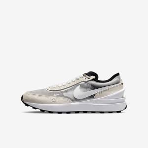 Buty do Chodzenia Dziecięce Nike Waffle One Older Białe Czarne Pomarańczowe | NK412YSH