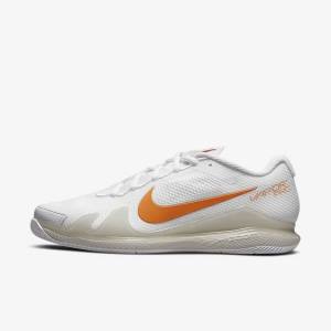 Buty do Tenisa Damskie Nike NikeCourt Air Zoom Vapor Pro Hard-Court Białe Głęboka Beżowe Niebieskie | NK657OCL