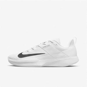 Buty do Tenisa Męskie Nike NikeCourt Vapor Lite Hard Court Białe Czarne | NK710QEK