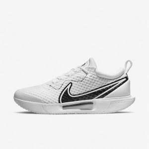 Buty do Tenisa Męskie Nike NikeCourt Zoom Pro Hard Court Białe Czarne | NK063RZJ