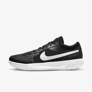 Buty do Tenisa Męskie Nike NikeCourt Zoom Lite 3 Hard Court Czarne Białe | NK134DAP