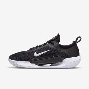 Buty do Tenisa Męskie Nike NikeCourt Zoom NXT Hard Court Czarne Białe | NK956YDG