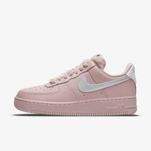 Trampki Damskie Nike Air Force 1 07 Różowe Metal Srebrne | NK948YHC