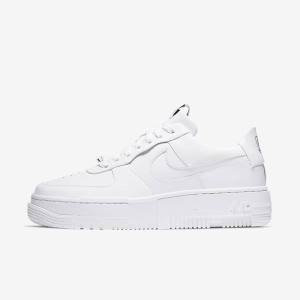 Trampki Damskie Nike Air Force 1 Pixel Białe Czarne Białe | NK874BFD