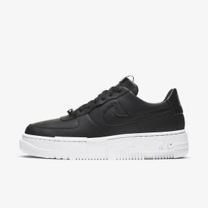 Trampki Damskie Nike Air Force 1 Pixel Czarne Białe Czarne | NK340IKV