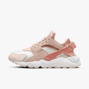 Trampki Damskie Nike Air Huarache Białe Khaki Szare Głęboka | NK145XPJ