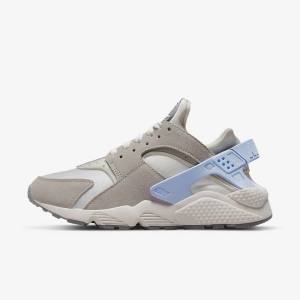 Trampki Damskie Nike Air Huarache Białe Szare | NK591VDC